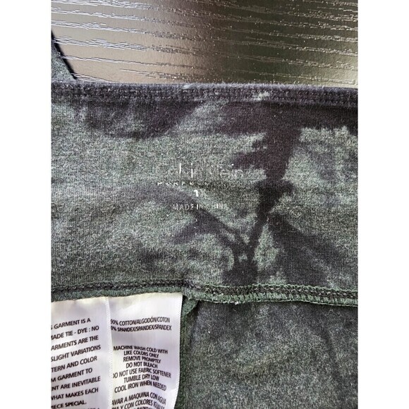 Calvin Klein Performance Tie Dye Mid-Rise Leggings Green and Black Size 1X - Picture 4 of 7